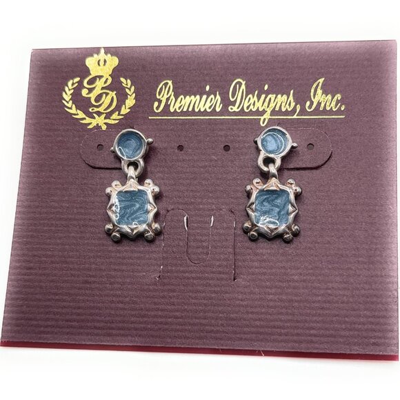 DENIM Plus Retired Premier Designs Earrings- 2002 catalog 3918 - Picture 1 of 1
